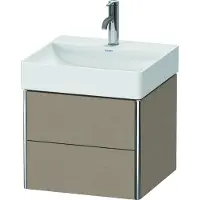 Duravit XSquare Waschtischunterbau wandhängend 48,4x46,0 cm, 2 Schubkästen, für Waschtisch DuraSq