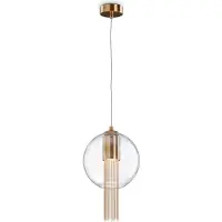 Maytoni Flusso Pendelleuchte, Hängeleuchte GU10 19cm Bronze