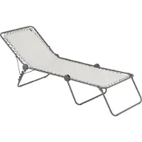 Lafuma Siesta L Liege Batyline mit Cannage Phifertex beige/grau
