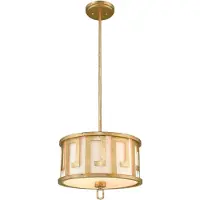 Gilded Nola Elstead Lemuria Hängeleuchte E27 2-fach Gebeiztes Gold
