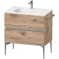 Duravit Sivida Waschtischunterbau, 2 Schubkästen, Griffleiste chrom, 810x477x592mm, zu Sivida, SV4651010550000