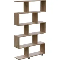 CALICOSY Bücherregal | Spannplatte | 18mm | 90cm X 156cm X 20cm | Wandbefestigung