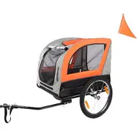 Flamingo Fahrradanhänger Jolene grau/orange