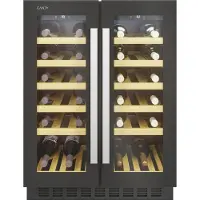 Candy CCVB 60D/1, Integriert, 38 Flasche(n), G, Innenbeleuchtung, Schwarz, Schwarz