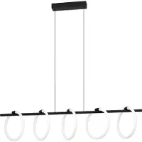 Eglo Caranacoa, Flexible Halterung, Schwarz, Weiß, Schwarz, Weiß, Kunststoff, Stahl, Schwarz, Drinnen