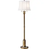 Elstead Lighting Elstead Stateroom Stehleuchte E27 2-fach Bali-Messing