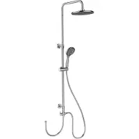 Wenko Watersaving Duschsystem Chrom 22,5 x 75-120 cm