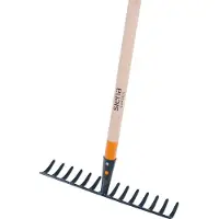 Siena Garden Gartenrechen 14 Zinken, 34,5 cm mit Stiel 28 x 1400 mm