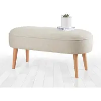Hannah Home , Lednok- FLF1194, Sahne, Klassische Sitzsäcke, 100% Leinen