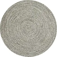 NORTHRUGS Teppich "Trenzado", rund, 10 mm Höhe, In- & Outdoor, Handmade-Look, Gewebt, Wetterfest, Balkon, Wohnzimmer