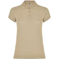 Roly PO6634 | Damen Star Woman Poloshirt, Piqué - Farbe: Sand 07 - Größe: 3XL