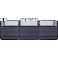 Graf GARANTIA ERGO QUADRO TurboPlus U L 80 Hochbeet Wood, inkl. FLORA Wassersparsystem