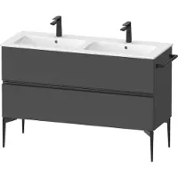 Duravit Waschtischunterschrank boden Sivida 128x59,1x47,7cm, 2 Schub., gra m, Gr. sw