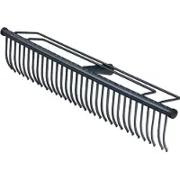 Siena Garden Rasenrechen 32 Zinken 60 cm ohne Stiel, anthrazit