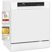 Exquisit Geschirrspüler GSP508-030D weiss | Spülmaschine 55 cm | Power+ | ECO Modus | Standgerät