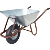Müba Betonkarre mit NylonlagerLuftrad 400x100 mm, 90 l