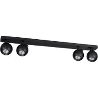 Kanlux S.A. Wand-Deckenleuchte GALOBA GU10 Schwarz 4x 33681