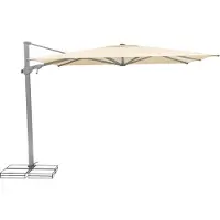 Suncomfort by Glatz Sonnenschirm Ampelschirm Varioflex 300x300cm, Farbe ecru beige