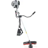Al-Ko Benzin-Motorsense BC 400 B (41 cm Schnittbreite Faden, 25 cm Schnittbreite Messer, 1.25 kW Leistung, 39.8 CCM Hubraum, 2-Takt Motor, Verstellbarer Bike-Griff, inkl. Tragegurt mit Hüftschutz)