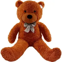 Mi Gustaw Gustaw Teddybär Groß XXL (Braun, 250cm) Classico- Plüschbär, Kuschelbär XXL Plüschtier, Plüschtier Kuscheltier Giant Teddy