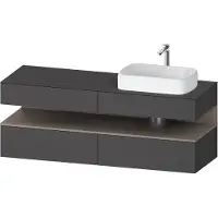 Duravit Waschtischunterschrank Qatego 160x55x60cm, ba m/Gr m, Pl, B r, B