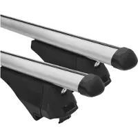 Fischer Fahrrad Fischer 126002_FISCHER, Fahrradträger, Dachhalterung, Aluminium, Schwarz, Stahl