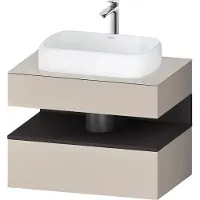 Duravit Waschtischunterschrank Qatego 80x55x60cm, gra m/ta m, Pl, 1 Schubkast.