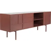 Housecraft living Davis Dressoir aus Metall in Braun/Rot