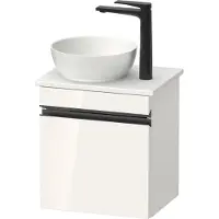 Duravit Konsolen-Waschtischunterschrank wandhängend Sivida 40x44x32,5cm, Tür, Gr. sw, re, we. hgl
