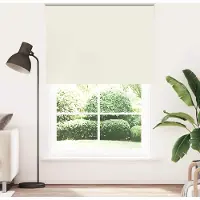 vidaXL Verdunkelungsrollo Cremeweiß 160x210cm Stoffbreite 156,6cm