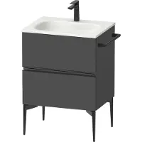 Duravit Waschtischunterschrank wandhängend Sivida 61x59,2x47,7cm, 2 Schub., gra ma, Gr. sw