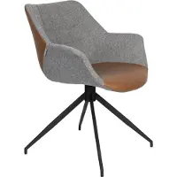 Zuiver OXM Stühle Doulton Vintage braun/grau 67 x 80 x 61 cm