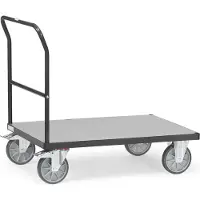 Fetra Schiebebügelwagen 600 kg Ladefläche LxB 1.000 x 700 mm - Grey Edition