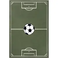 Home Collection Teppich "Estadio" rechteckig 8 mm Höhe Kinderteppich, Spielteppich, Spielunterlage, Fußball, Kinderzimmer