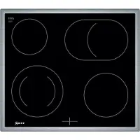 NEFF MR 1342 N, Schwarz, Integriert, Keramik, Glaskeramik, 4 Zone(n), 4 Zone(n)