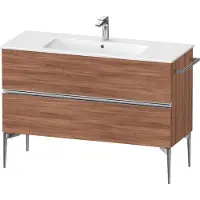 Duravit Sivida Waschtischunterbau, 2 Schubkästen, Griffleiste chrom, 1210x477x591mm, zu ME by Starck, SV4646010790000
