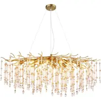 Globo Pendellampe Gloria 120 cm Gold