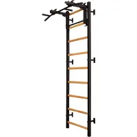 BenchK 731B, 150 kg, Wand, Schwarz, Weiß, Stahl, Holz, 1165 mm, 2400 mm