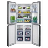 Beko MultiDoor Kühl-/Gefrierkombination, D, 39 dBA (C), 466 L, NoFrost, Multifunktionsdisplay, HarvestFresh, Metall-Innenrückwand, 180,0 x 79,0 x 73,0 cm; Edelstahllook