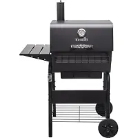 Char-Broil 140252, Holzkohle + Brennholz, 1 Zone(n), 530 x 495 mm, Stahl, 530 x 495 mm, Eisenguss