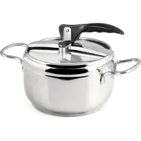 Inoxpran Kochtopf Druck Edelstahl, Edelstahl, 32 x 21 x 21 cm