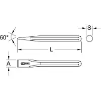 Ks Tools Elektrikermeißel 8-kant 14x200 mm - 162.0262