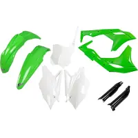 Ufo Kawasaki Kxf 250 2018-2020 Kakit225f-999a Fork Protectors & Plastikbausatz Weiß Weiß One Size