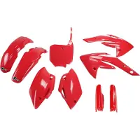 Ufo Honda Crf 150r 2007-2024 Hokit111f-070 Fork Protectors & Plastikbausatz Rot Rot One Size