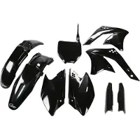 Ufo Kawasaki Kxf 250 2008-2008 Kakit210f-001 Fork Protectors & Plastikbausatz Schwarz Schwarz One Size