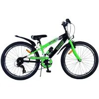 Volare Sportivo Kinderfahrrad - Jungen - 24 Zoll - 7 Gänge - Schwarz Grün