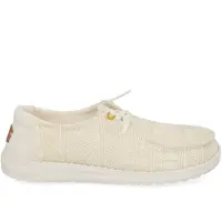 HEY DUDE Slipper Damen Wendy Crochet Lace White Gold-Schuhgröße 39