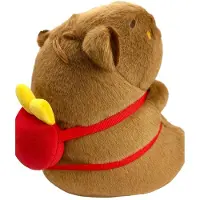 Landahl & Baumann Kuscheltier Capybara 25 cm mit Pommes-Rucksack – Weiches Plüschtier Stofftier