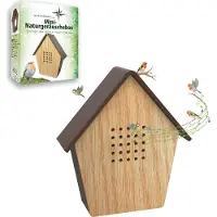 Northpoint Naturgeräuschebox Vogelzwitscher Echtholz Bewegungsmelder Wandhalterung