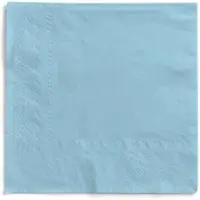 Mank Serviette in Hellblau aus Tissue 3-lagig, 33 x 33 cm, 100 Stück